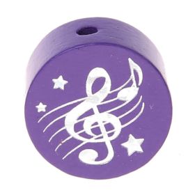 Motif bead disc clef glitter 'purple' 654 in stock 